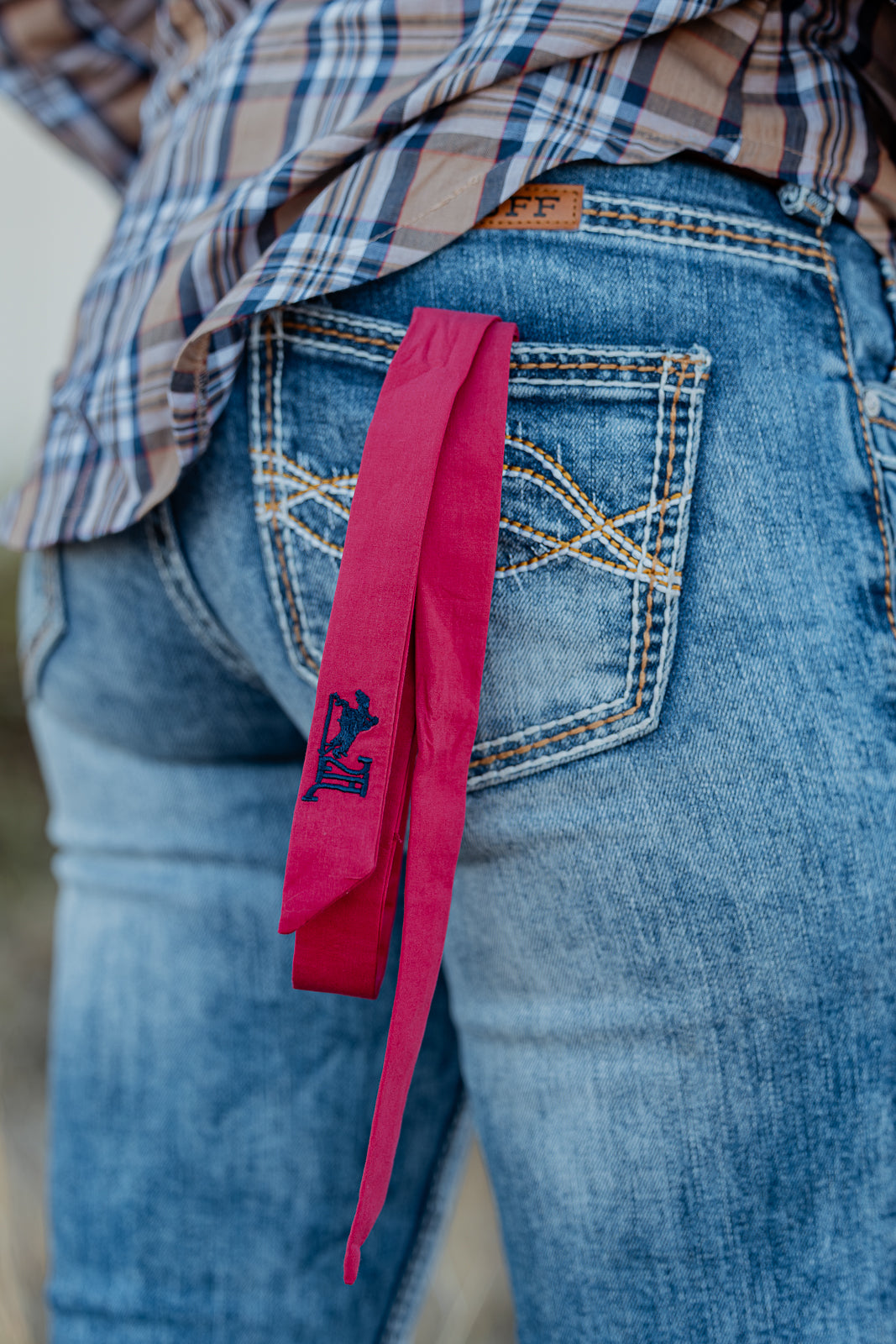 Cowgirl Necktie - Rogue Red